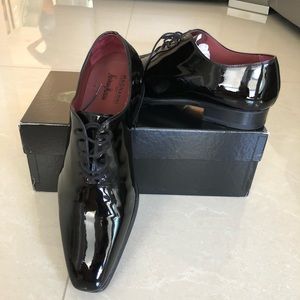Magnani Black Tuxedo Oxford Shoes
